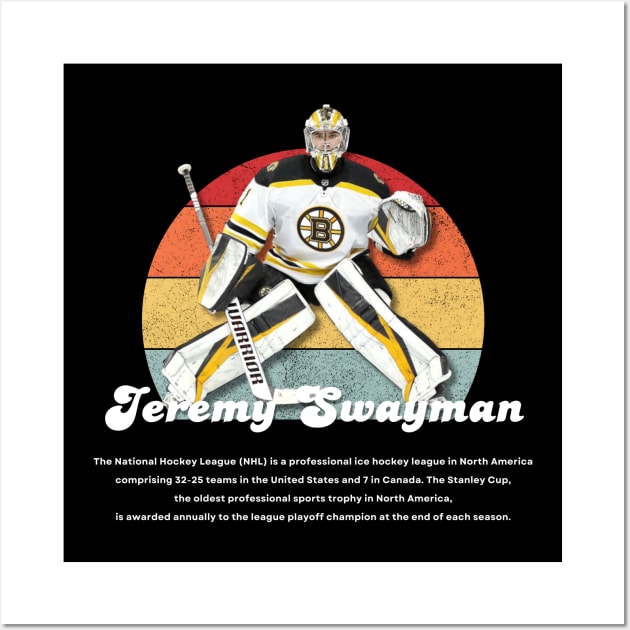 Jeremy Swayman Vintage Vol 01 Wall Art by Gojes Art